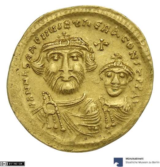 Heraclius I and Heraclius Constantinus. Muenzkabinett SMB